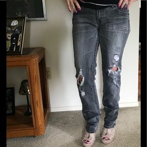 Miss Me Grey Color Skinny Jeans Size 30